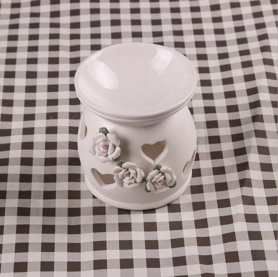 Home Small Size Porcelain Glazed Aroma Burner